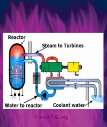 Violet Flame Visualization for a Nuclear Reactor