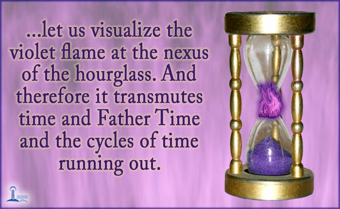 Violet Flame at the Nexus of the Hourglass